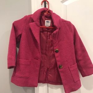 Toddler pink pea coat